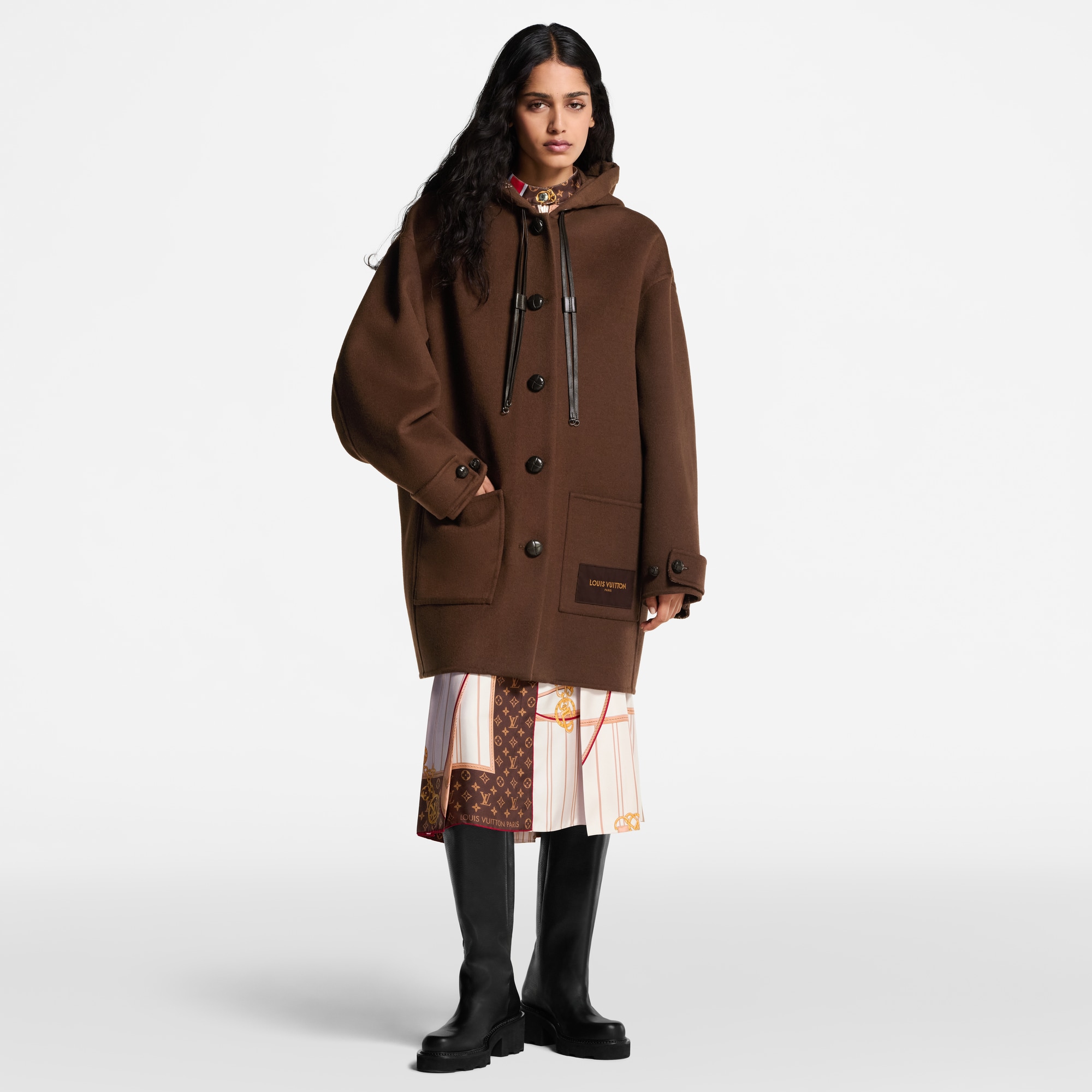  Ready to Wear Abrigos y chaquetas Abrigo con botones y capucha | Louis Vuitton ® (Ampliar producto)