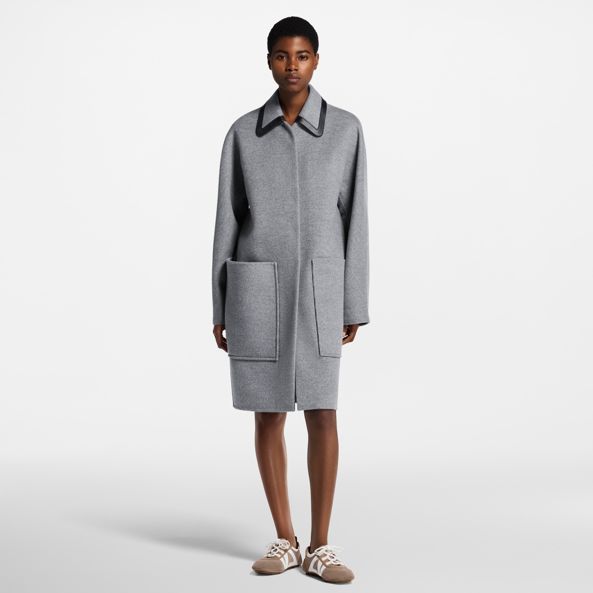  Ready to Wear Abrigos y chaquetas Abrigo de doble vista con cuello extraíble | Louis Vuitton ® (Ampliar producto)