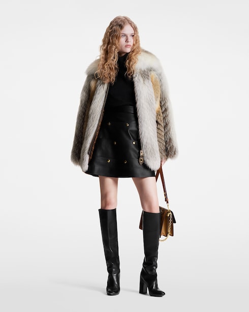 Discontinued Product Obs 4 Casaco de Pele de Raposa com Padronagem Espinha-de-peixe | Louis Vuitton ®