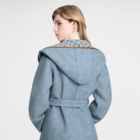 Ready to Wear Abrigos y chaquetas Abrigo envolvente con capucha reversible | Louis Vuitton ® (Ampliar producto)
