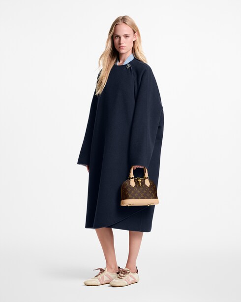 Ready-to-Wear Casacos e Jaquetas Casaco Longo com Drapeado na Frente | Louis Vuitton ®