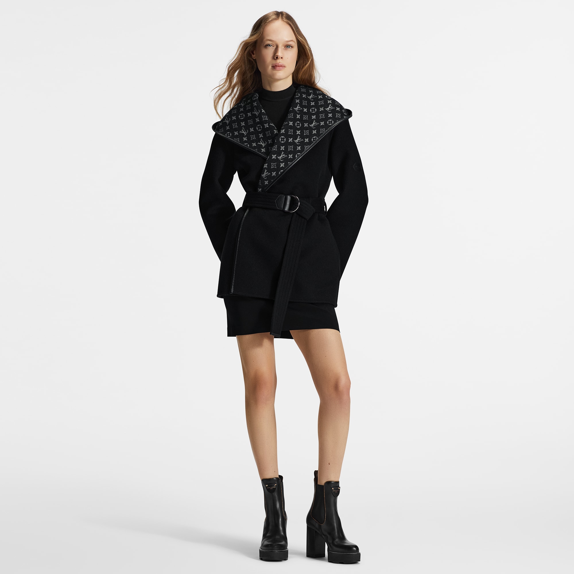  Ready to Wear Abrigos y chaquetas Abrigo marinero envolvente con cinturón | Louis Vuitton ® (Ampliar producto)