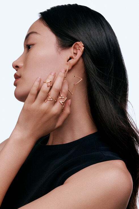 Catégories Bagues Bague ouverte Ombre Blossom, or rose et diamants | Louis Vuitton ®