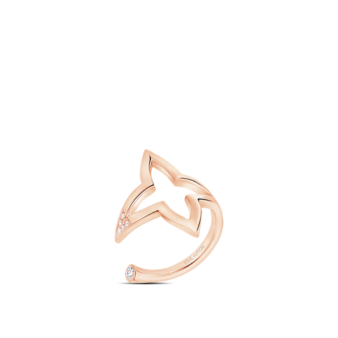 Categorías Anillos Anillo abierto en oro rosa y diamantes | Louis Vuitton ® (Ampliar producto)