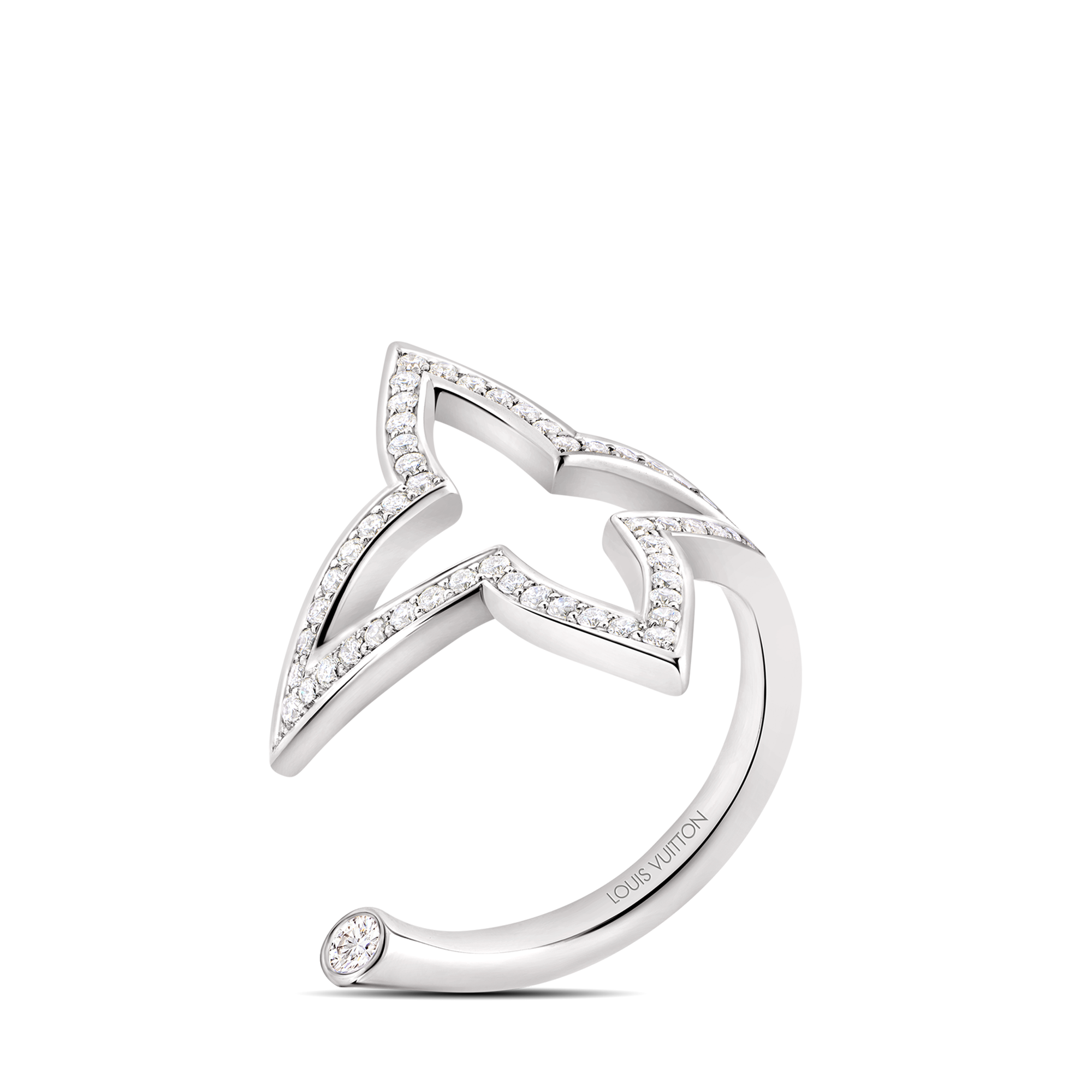  Categorías Anillos Anillo abierto Ombre Blossom en oro blanco y diamantes | Louis Vuitton ® (Ampliar producto)