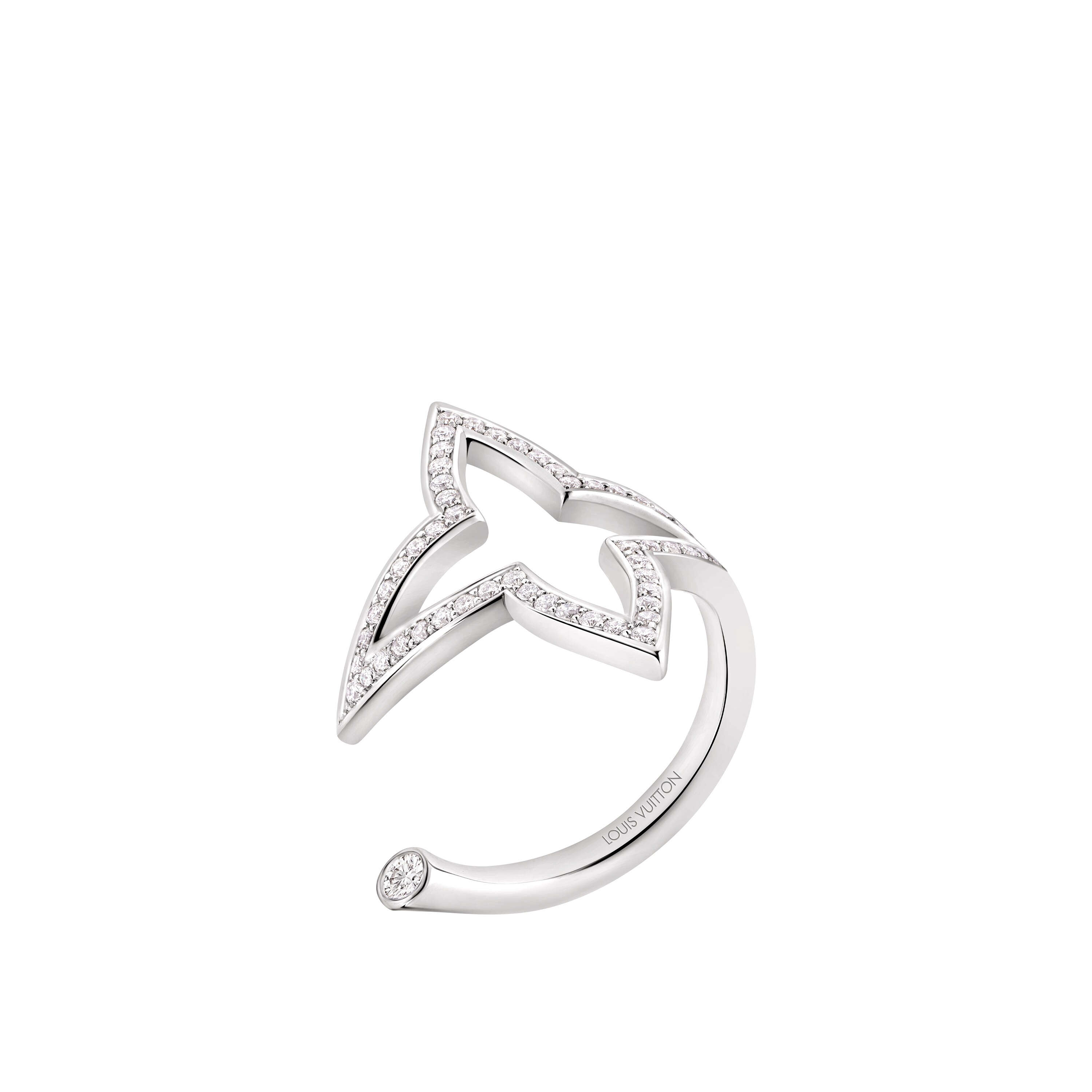  Categorías Anillos Anillo abierto Ombre Blossom en oro blanco y diamantes | Louis Vuitton ® (Ampliar producto)