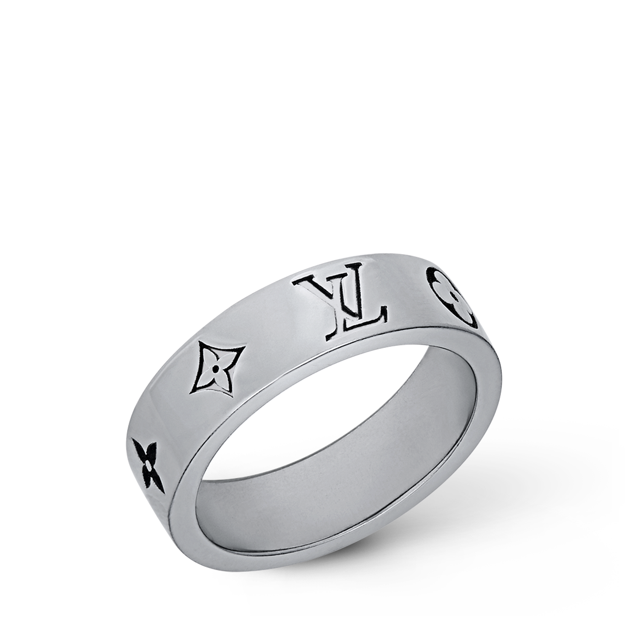 S00 Bisutería Anillos Anillo delgado LV Mosaic | Louis Vuitton ® (Ampliar producto)