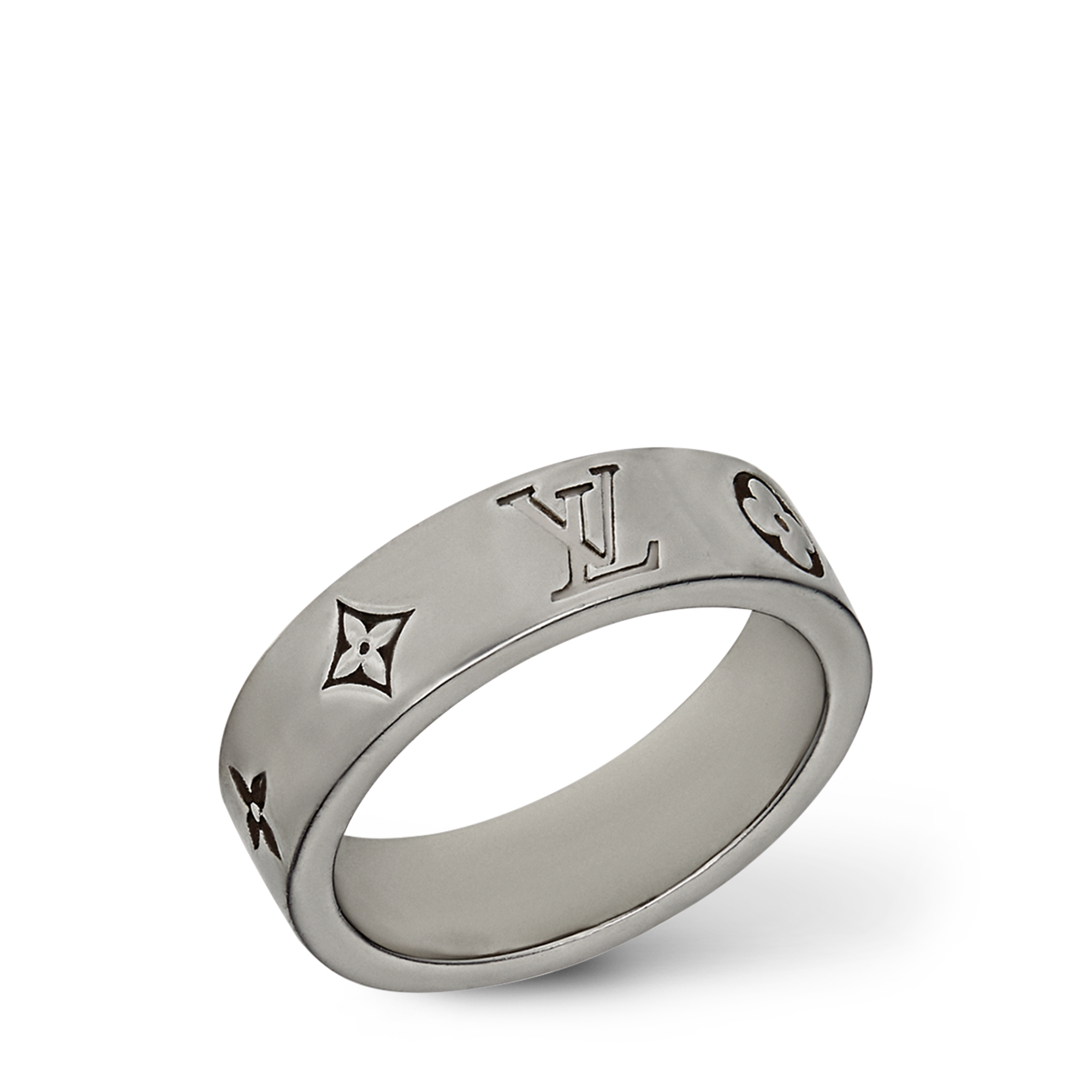 S00 Bisutería Anillos Anillo delgado LV Mosaic | Louis Vuitton ® (Ampliar producto)