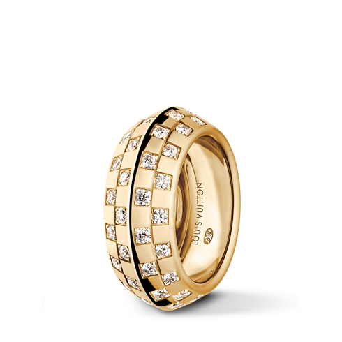 Categorías Anillos Anillo doble Le Damier de Louis Vuitton de oro amarillo y diamantes | Louis Vuitton ® (Ampliar producto)