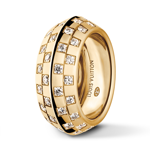 Categorías Anillos Anillo doble Le Damier de Louis Vuitton de oro amarillo y diamantes | Louis Vuitton ® (Ampliar producto)