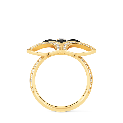 Categorías Toda la joyería fina Anillo Ever Blossom de oro amarillo, ónix y diamantes | Louis Vuitton ® (Ampliar producto)