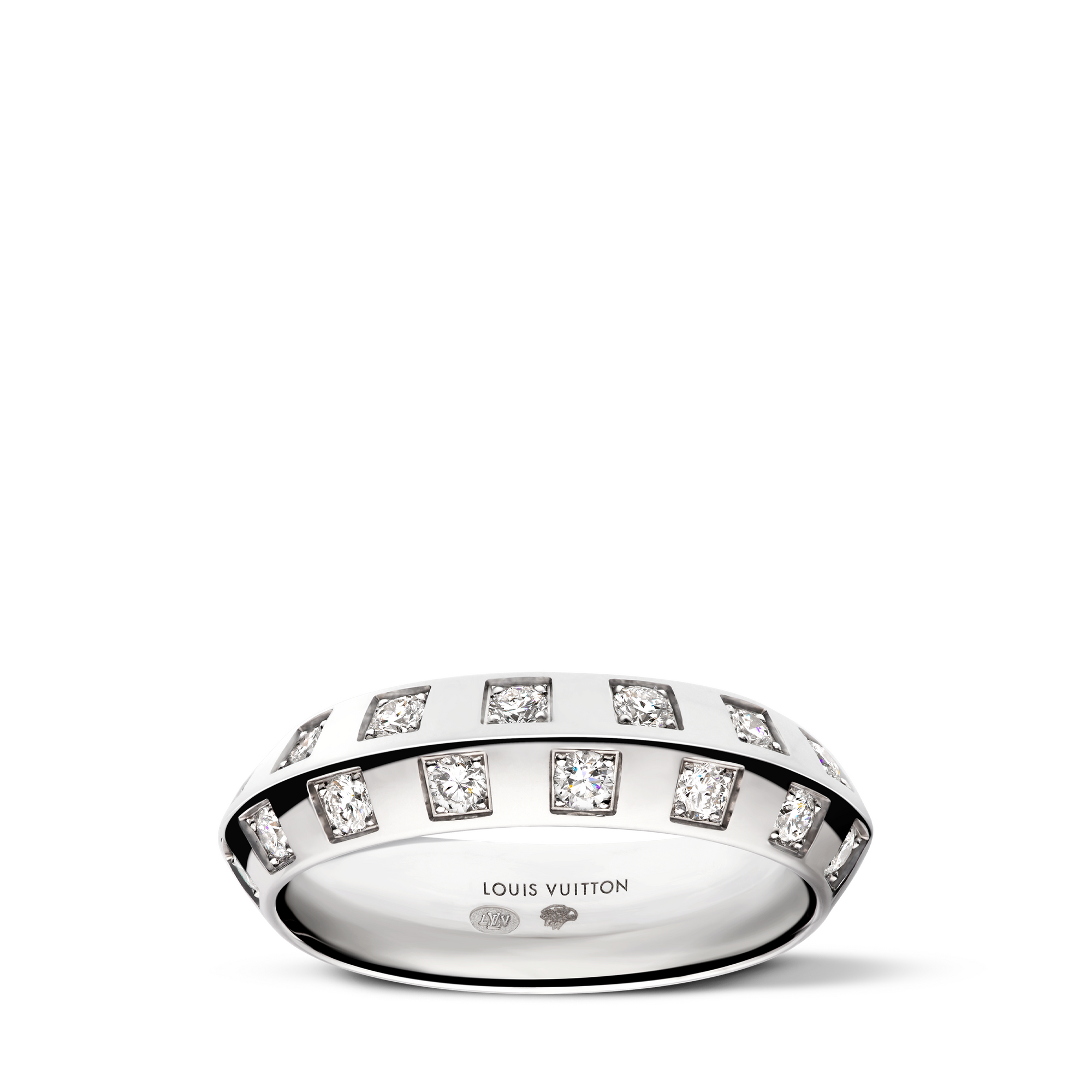  Categorías Anillos Anillo Le Damier de Louis Vuitton de oro blanco y diamantes | Louis Vuitton ® (Ampliar producto)