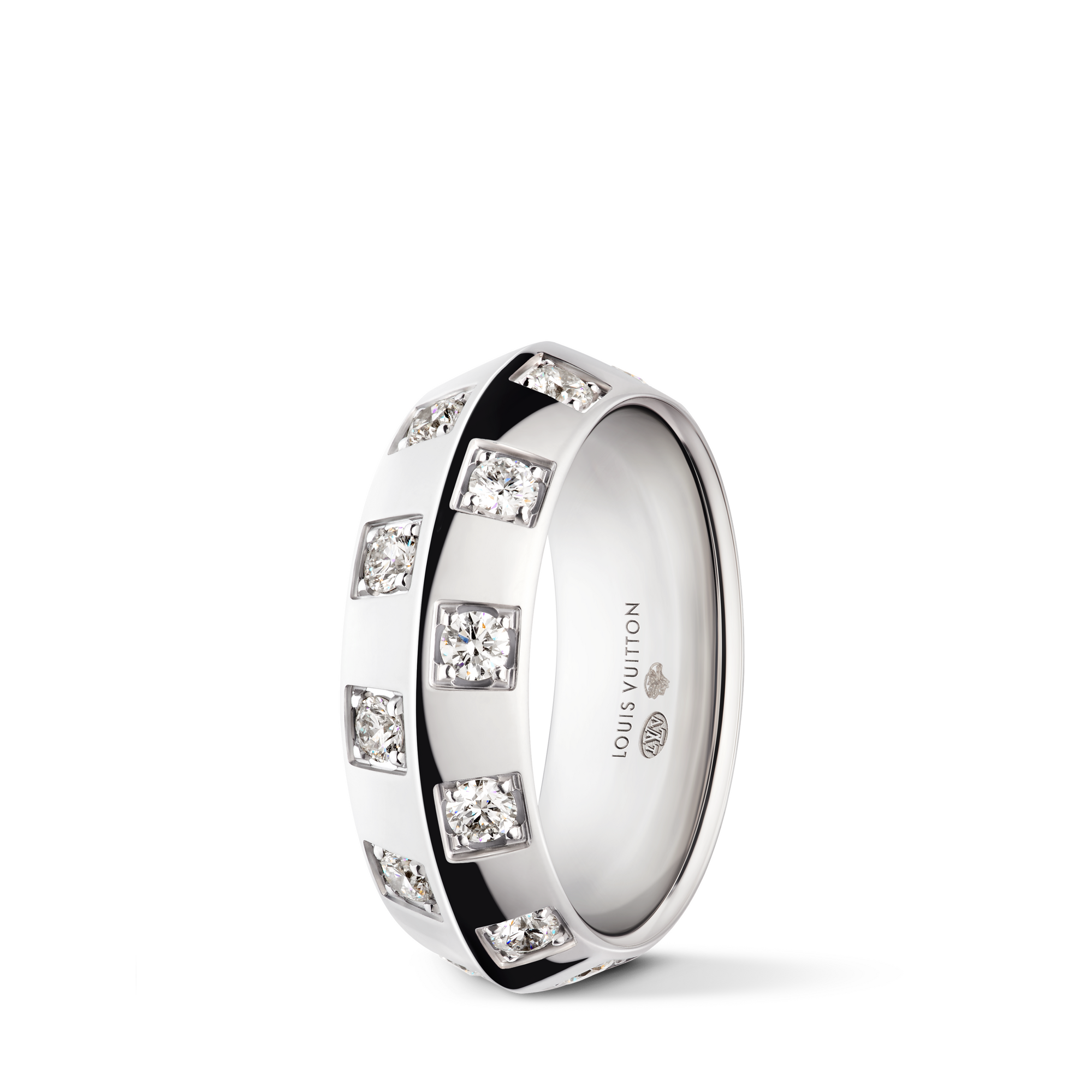  Categorías Anillos Anillo Le Damier de Louis Vuitton de oro blanco y diamantes | Louis Vuitton ® (Ampliar producto)