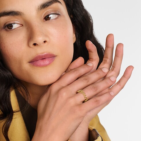 S00 Bisutería Anillos Anillo LV Script | Louis Vuitton ® (Ampliar producto)