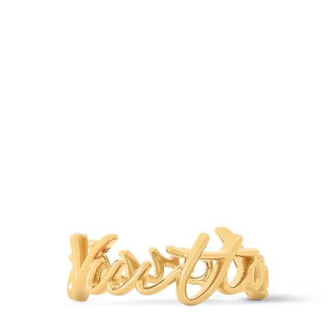 S00 Bisutería Anillos Anillo LV Script | Louis Vuitton ® (Ampliar producto)