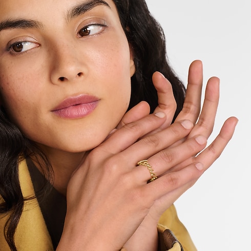 S00 Bisutería Anillos Anillo LV Script | Louis Vuitton ® (Ampliar producto)