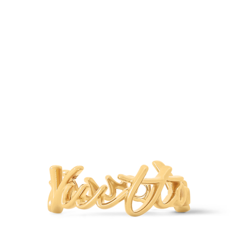 S00 Bisutería Anillos Anillo LV Script | Louis Vuitton ® (Ampliar producto)