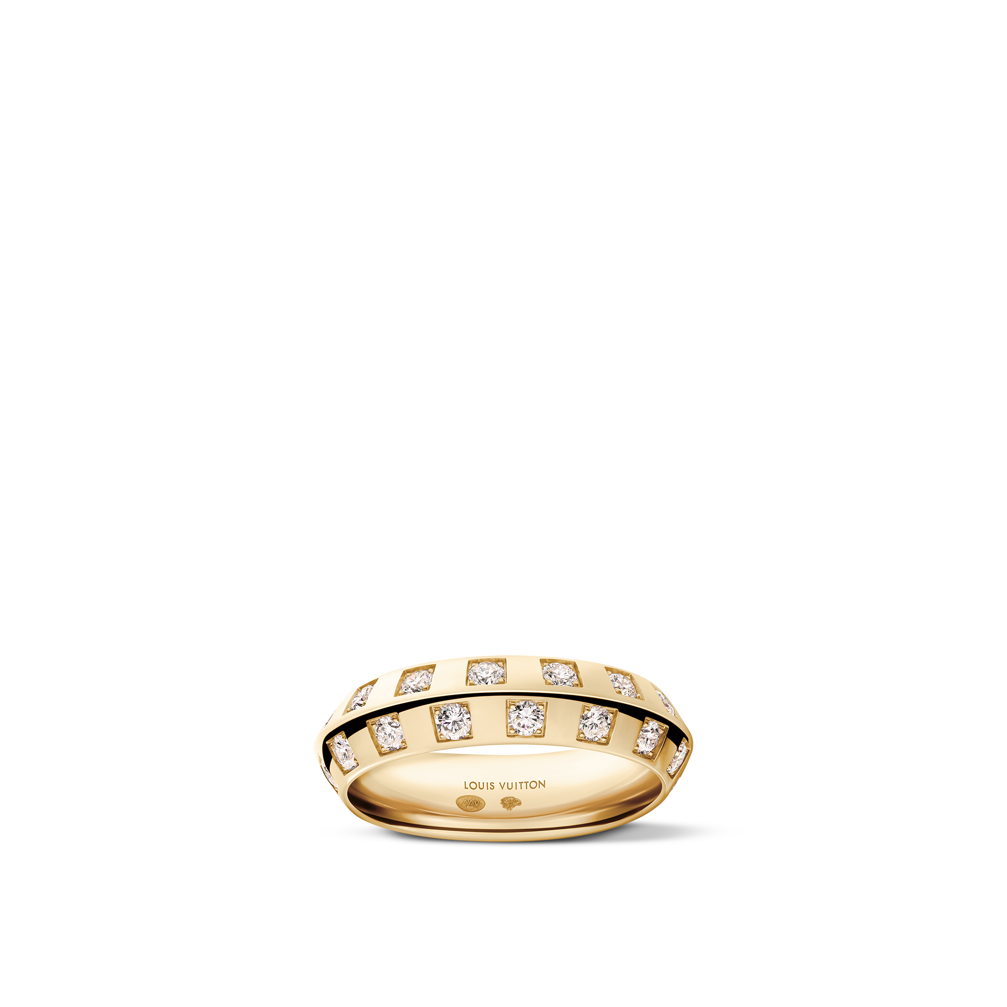  Categorías Anillos Anillo mediano Le Damier de Louis Vuitton de oro amarillo y diamantes | Louis Vuitton ® (Ampliar producto)