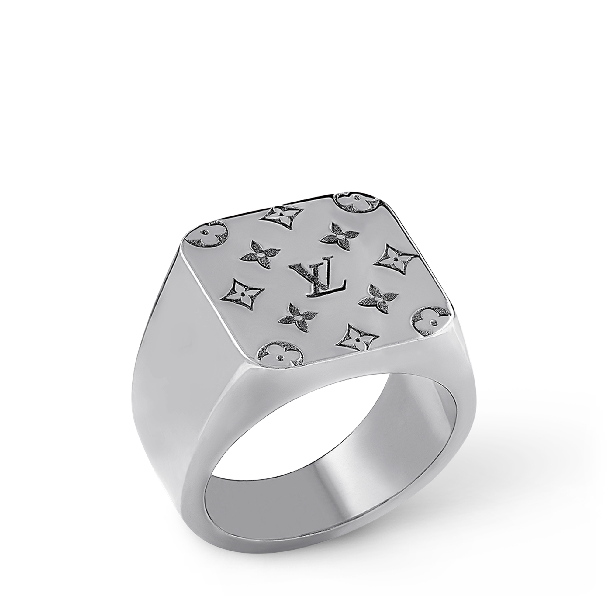 S00 Bisutería Anillos Anillo sello LV Mosaic | Louis Vuitton ® (Ampliar producto)