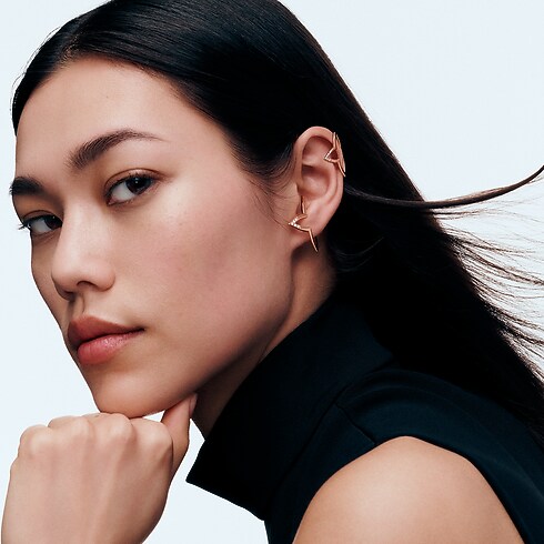 Categorías Aretes Arete de aro superpuesto Ombre Blossom en oro rosa y diamantes | Louis Vuitton ® (Ampliar producto)