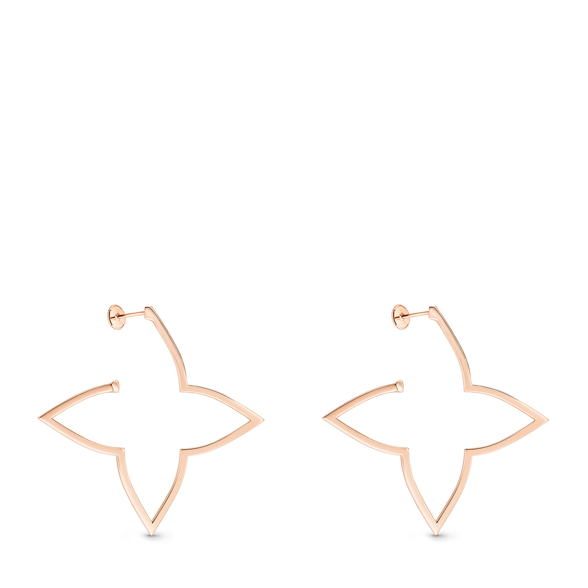  Categorías Aretes Aretes de aro Ombre Blossom XL en oro rosa y diamantes | Louis Vuitton ® (Ampliar producto)