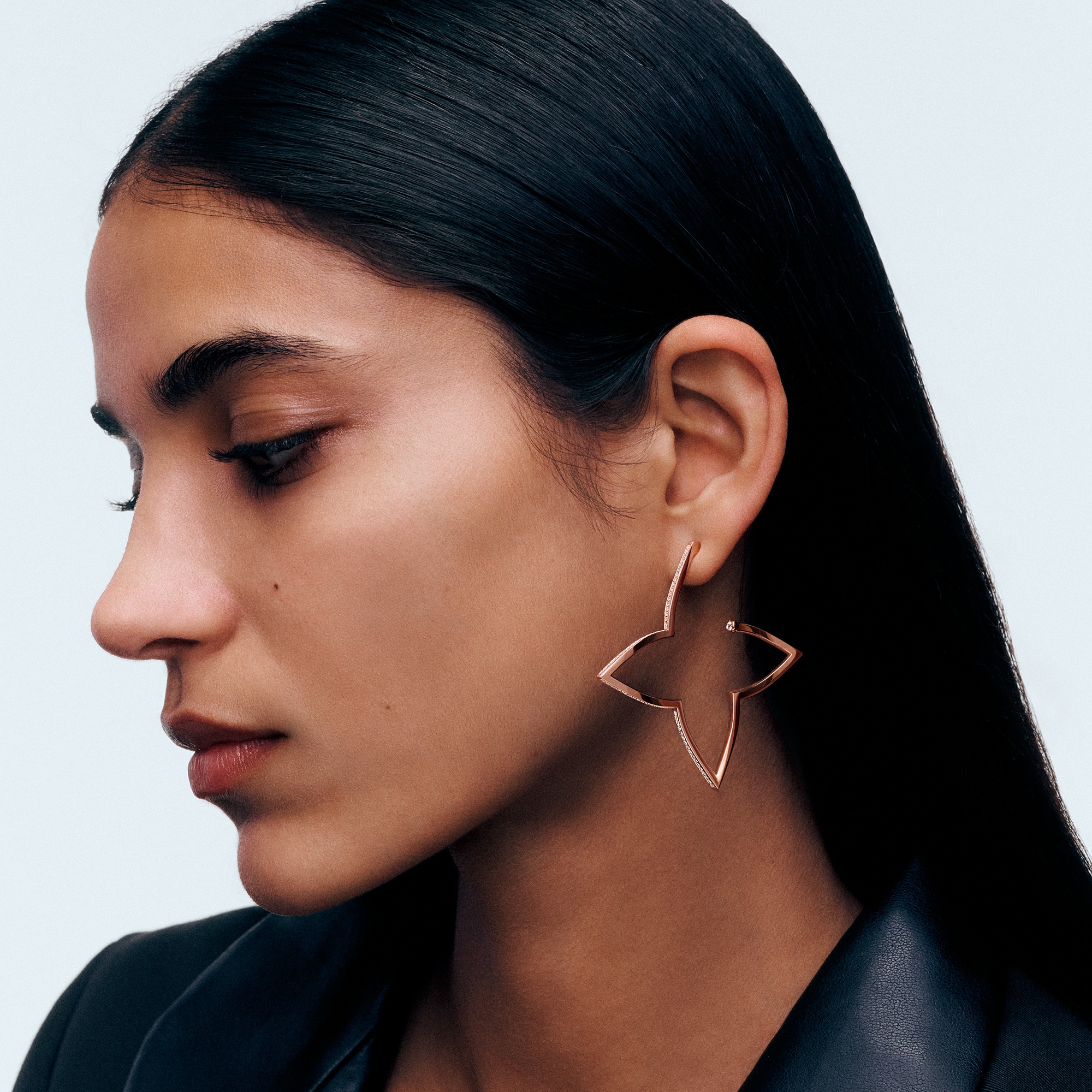  Categorías Aretes Aretes de aro Ombre Blossom XL en oro rosa y diamantes | Louis Vuitton ® (Ampliar producto)