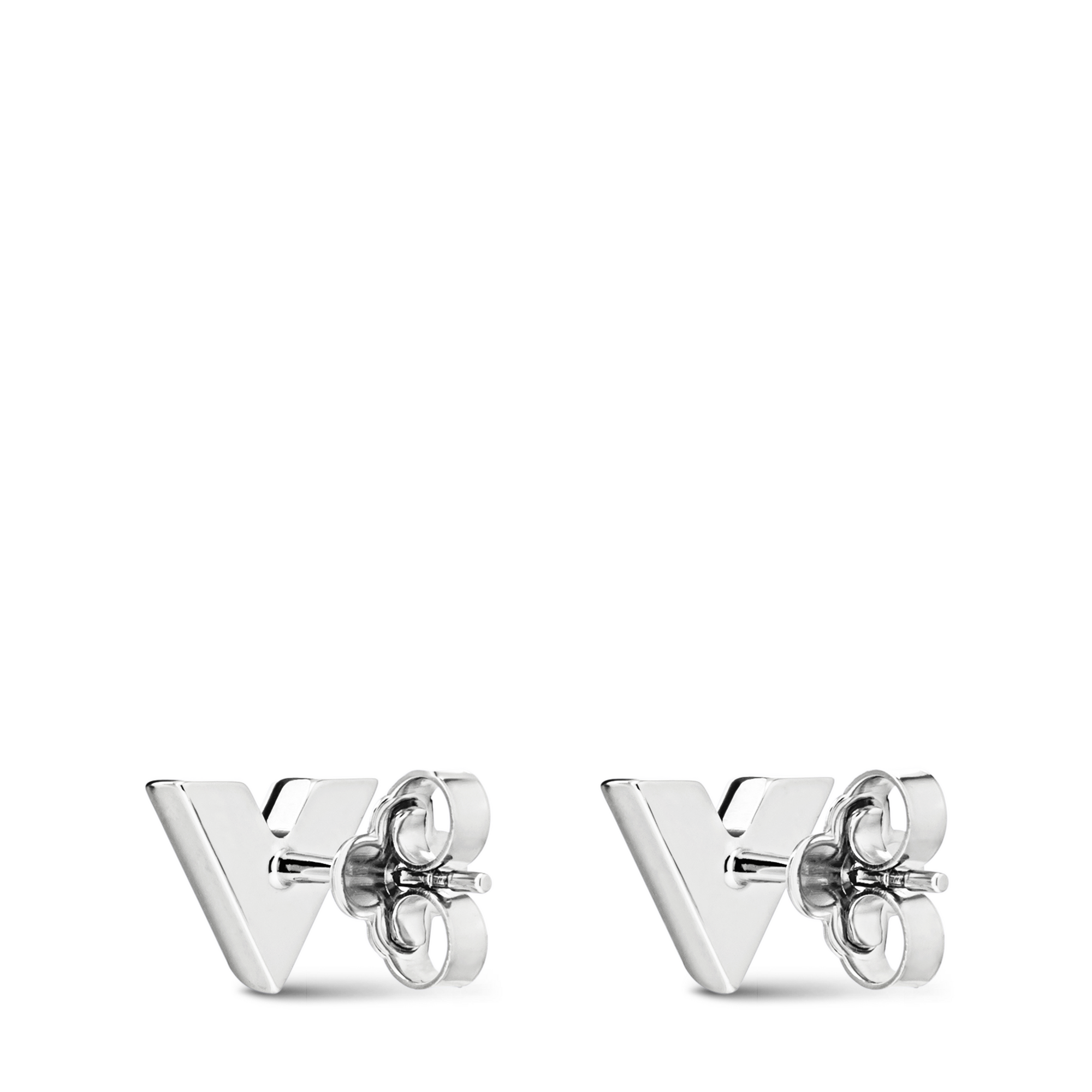 S00 Bisutería Toda la Bisutería Aretes de botón Essential V | Louis Vuitton ® (Ampliar producto)