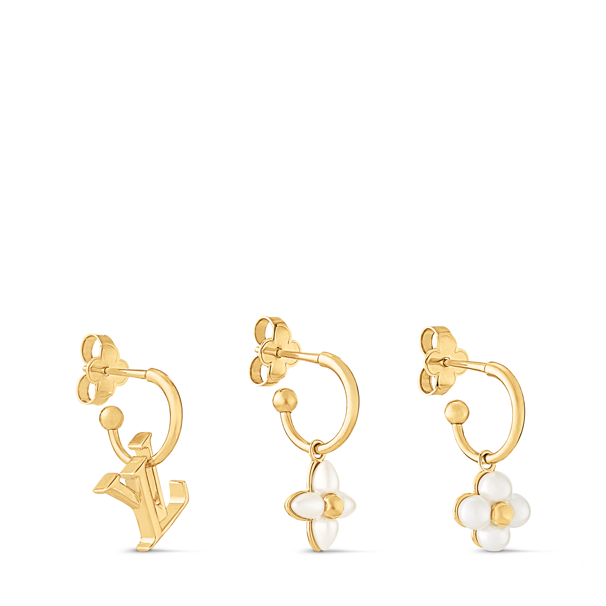 S00 Bisutería Toda la Bisutería Aretes LV Floragram | Louis Vuitton ® (Ampliar producto)