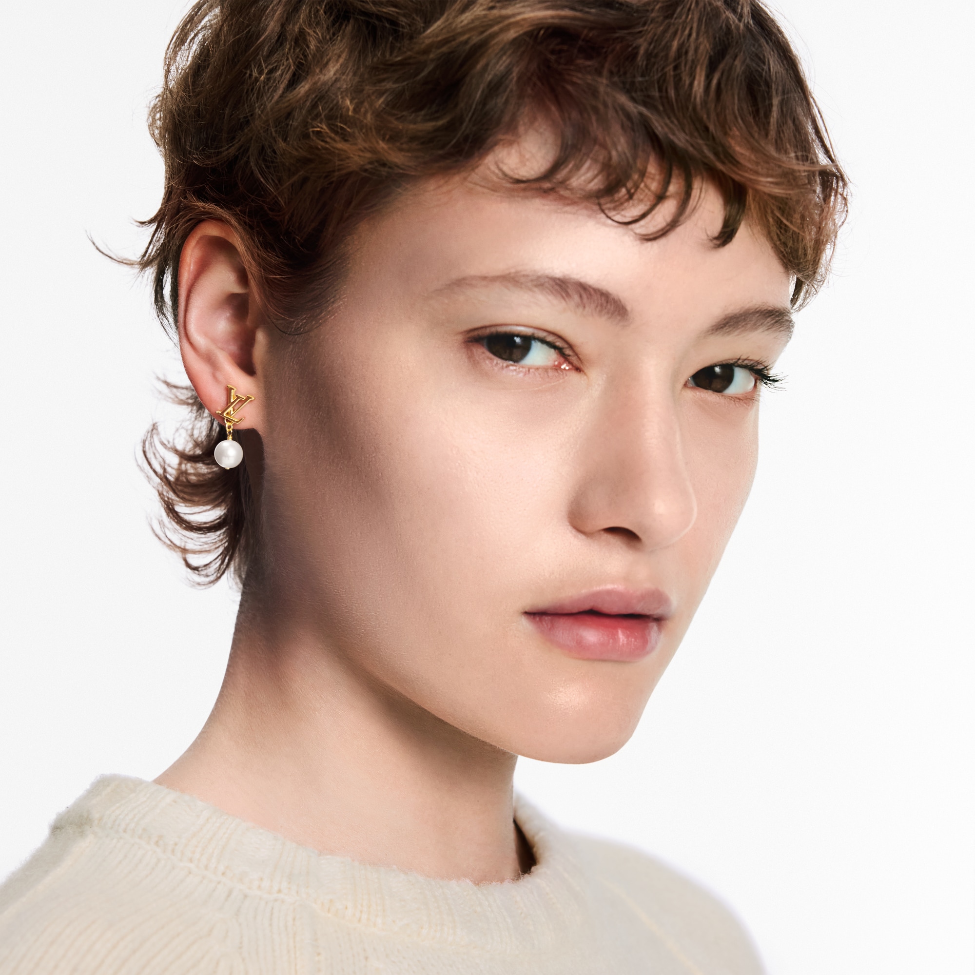 S00 Bisutería Aretes Aretes LV Iconic Louisa | Louis Vuitton ® (Ampliar producto)