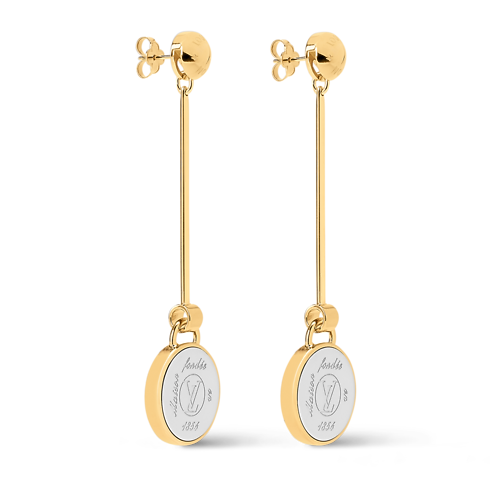 S00 Bisutería Aretes Aretes LV Signet | Louis Vuitton ® (Ampliar producto)