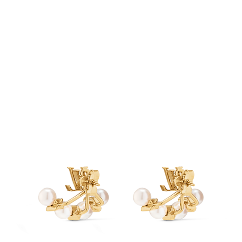 S00 Bisutería Toda la Bisutería Aretes Minigram Pearls | Louis Vuitton ® (Ampliar producto)