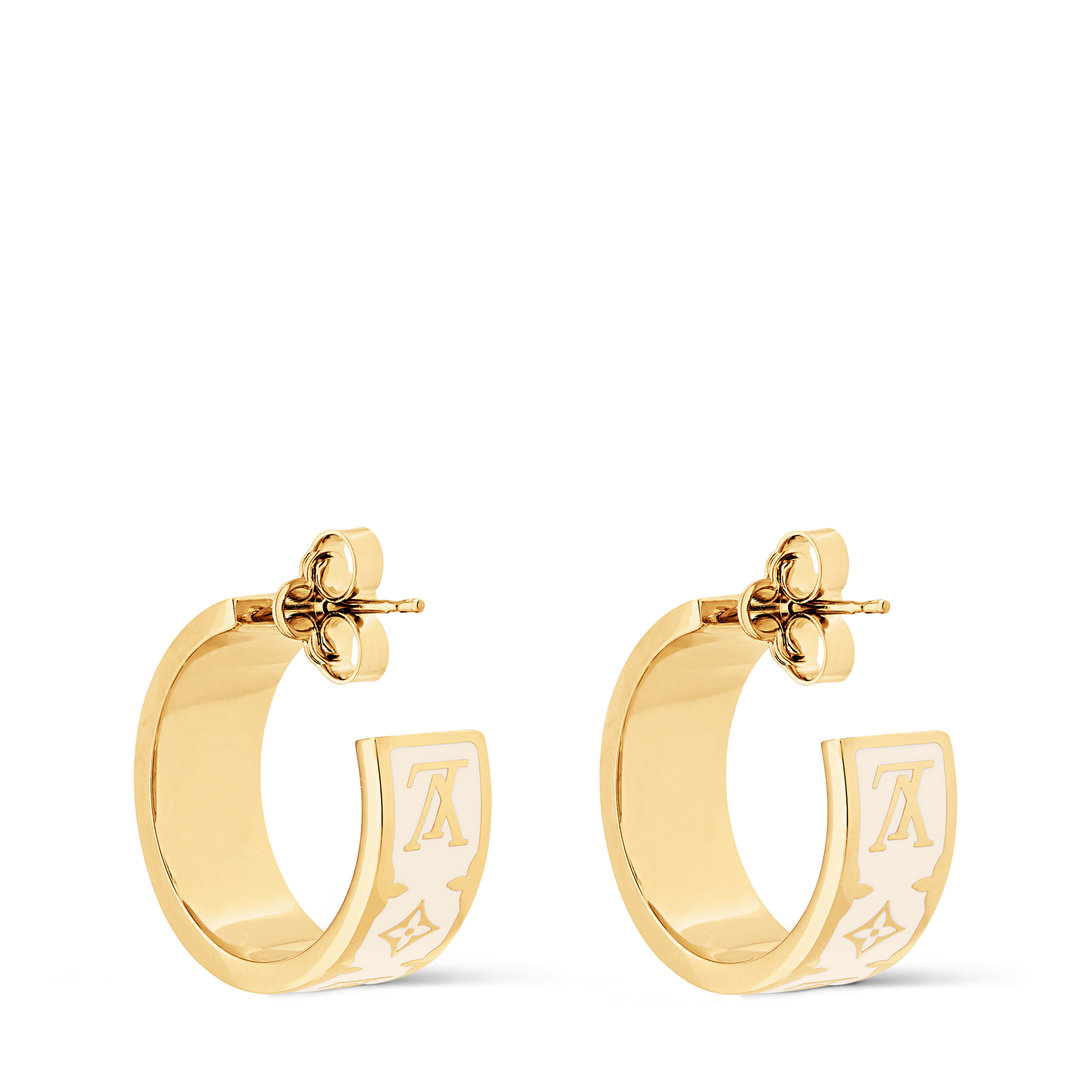 S00 Bisutería Aretes Aretes Nanograma Enamel | Louis Vuitton ® (Ampliar producto)