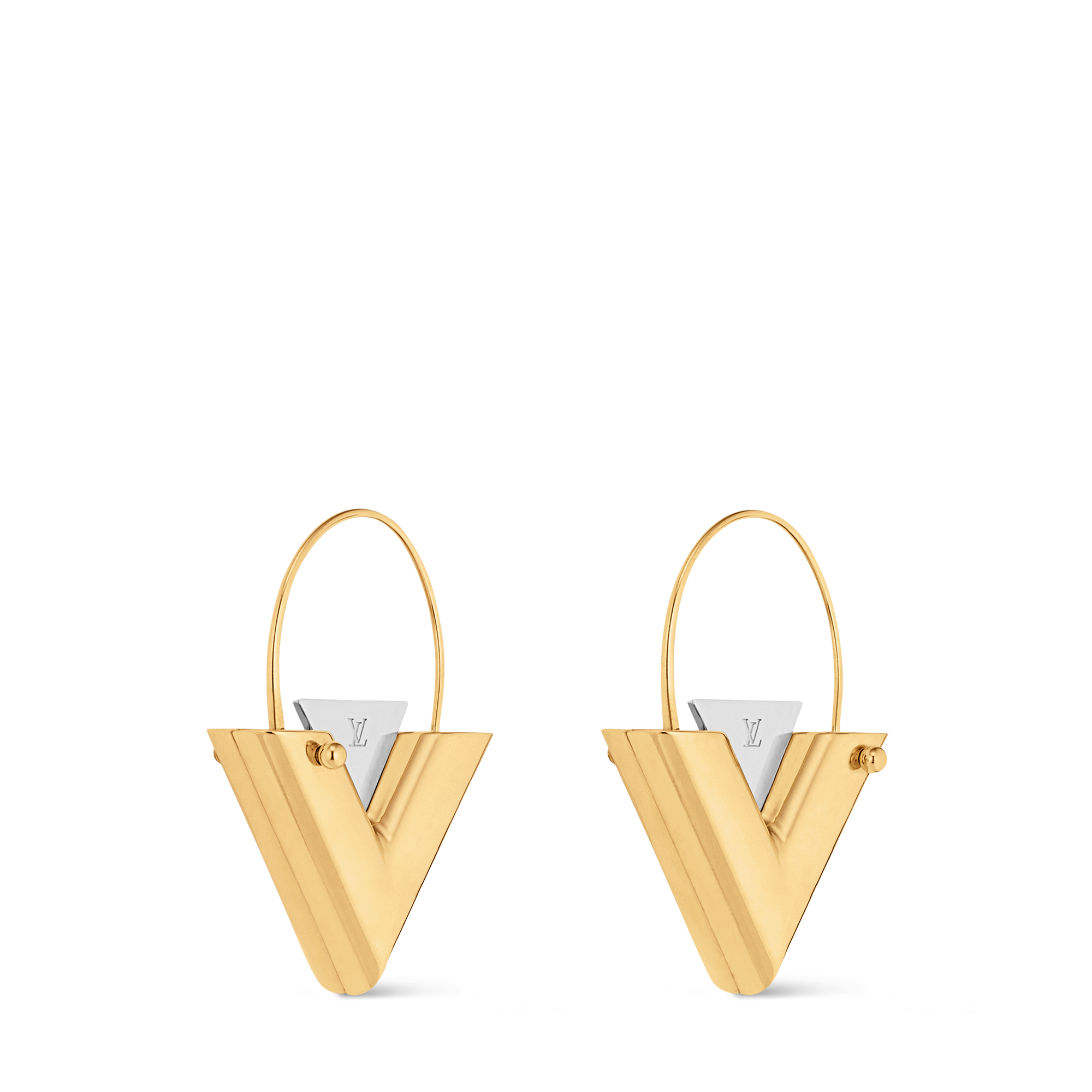 S00 Bisutería Toda la Bisutería Aretes V for Vuitton | Louis Vuitton ® (Ampliar producto)