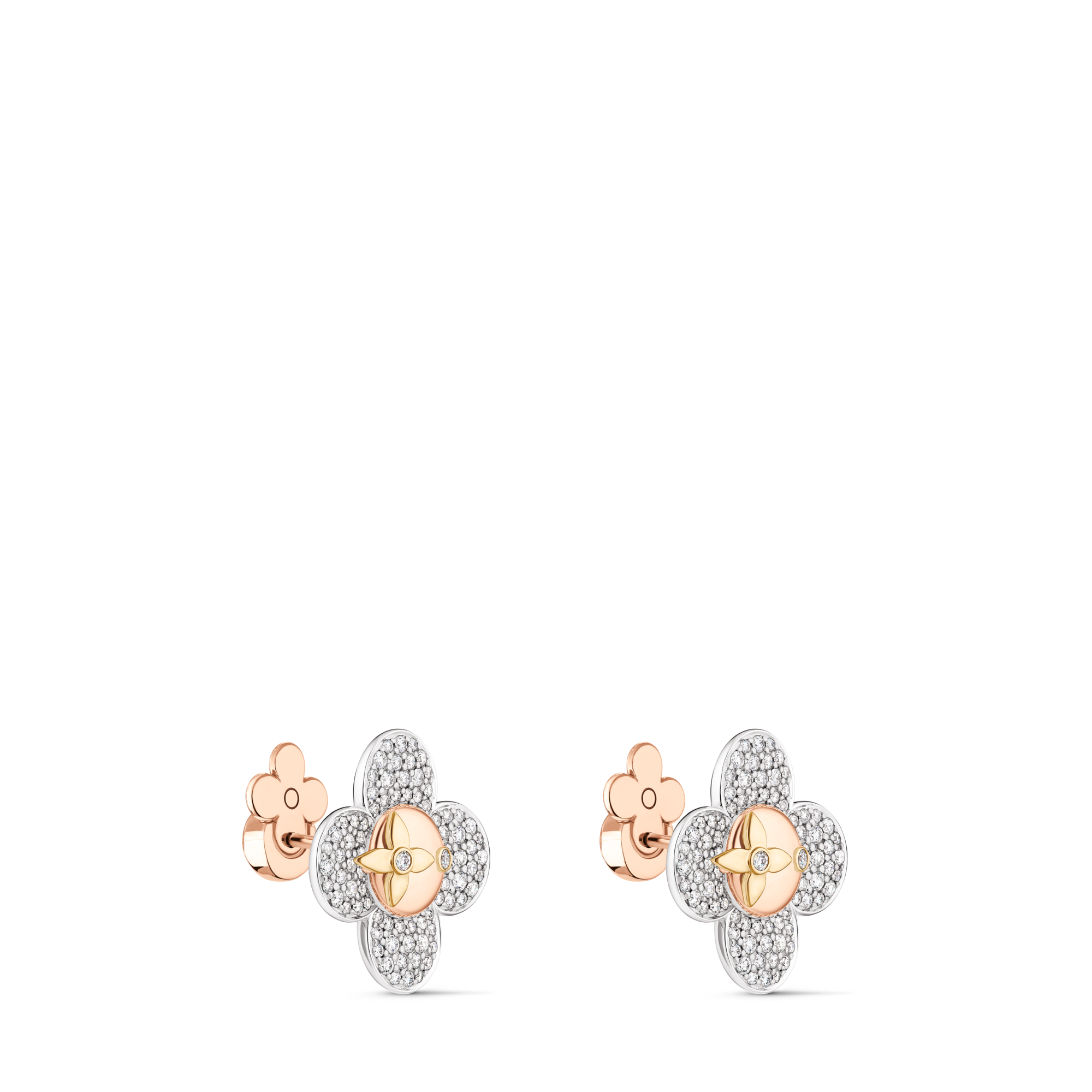  Categorías Aretes Aretes Vivienne de oro rosa, blanco y amarillo y diamantes | Louis Vuitton ® (Ampliar producto)