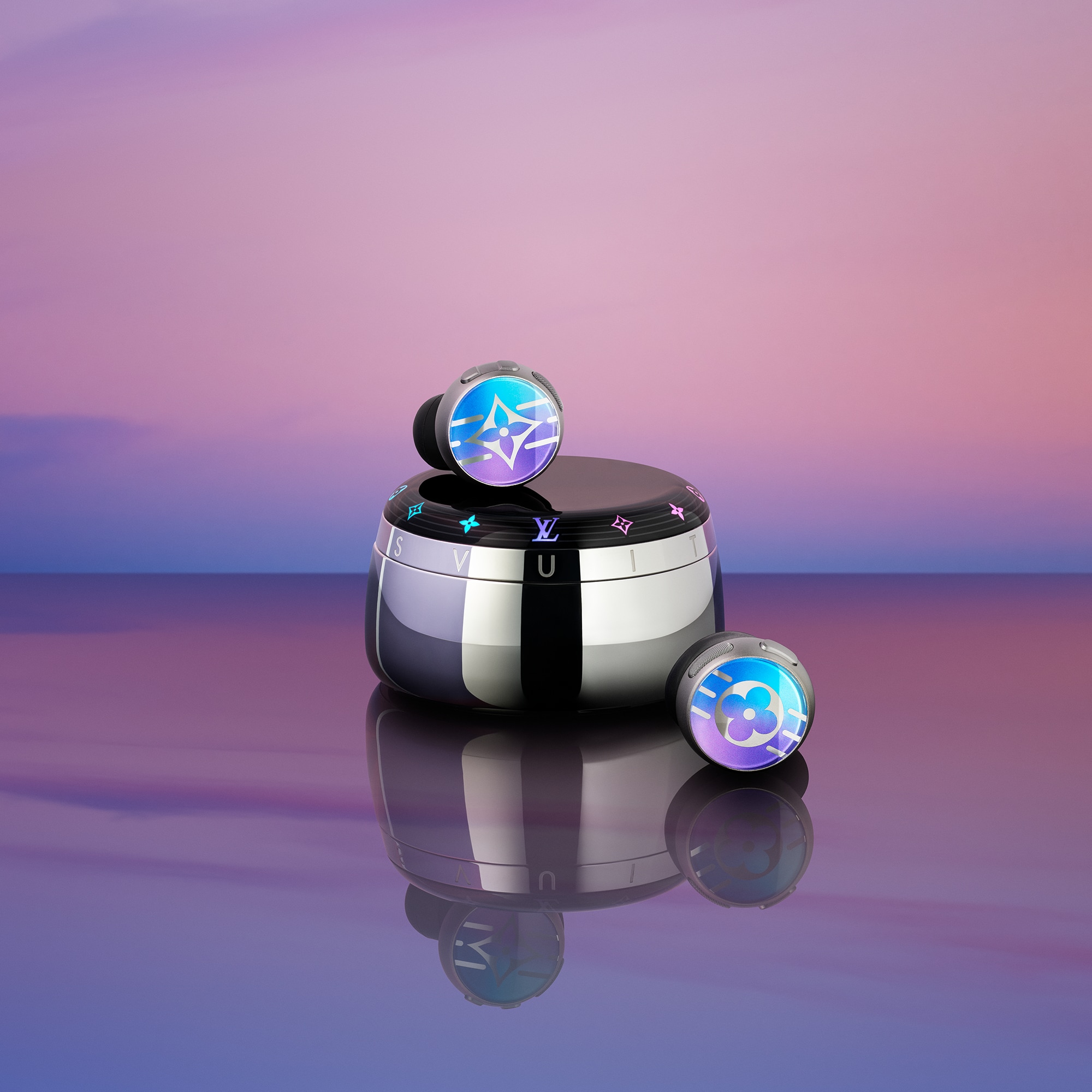  Artículos de tecnología Audio, relojes conectados y accesorios Audífonos Louis Vuitton Horizon Light Up | Louis Vuitton ® (Ampliar producto)