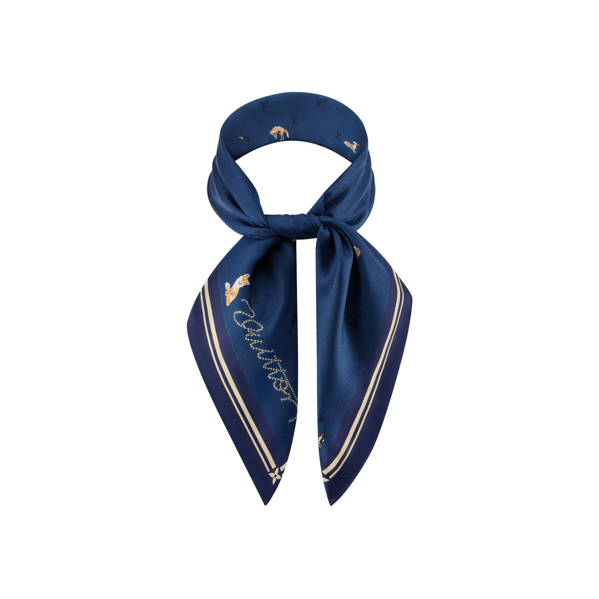 S00 Accesorios Pañuelos de seda y bandanas Bandana Animal Blason | Louis Vuitton ® (Ampliar producto)