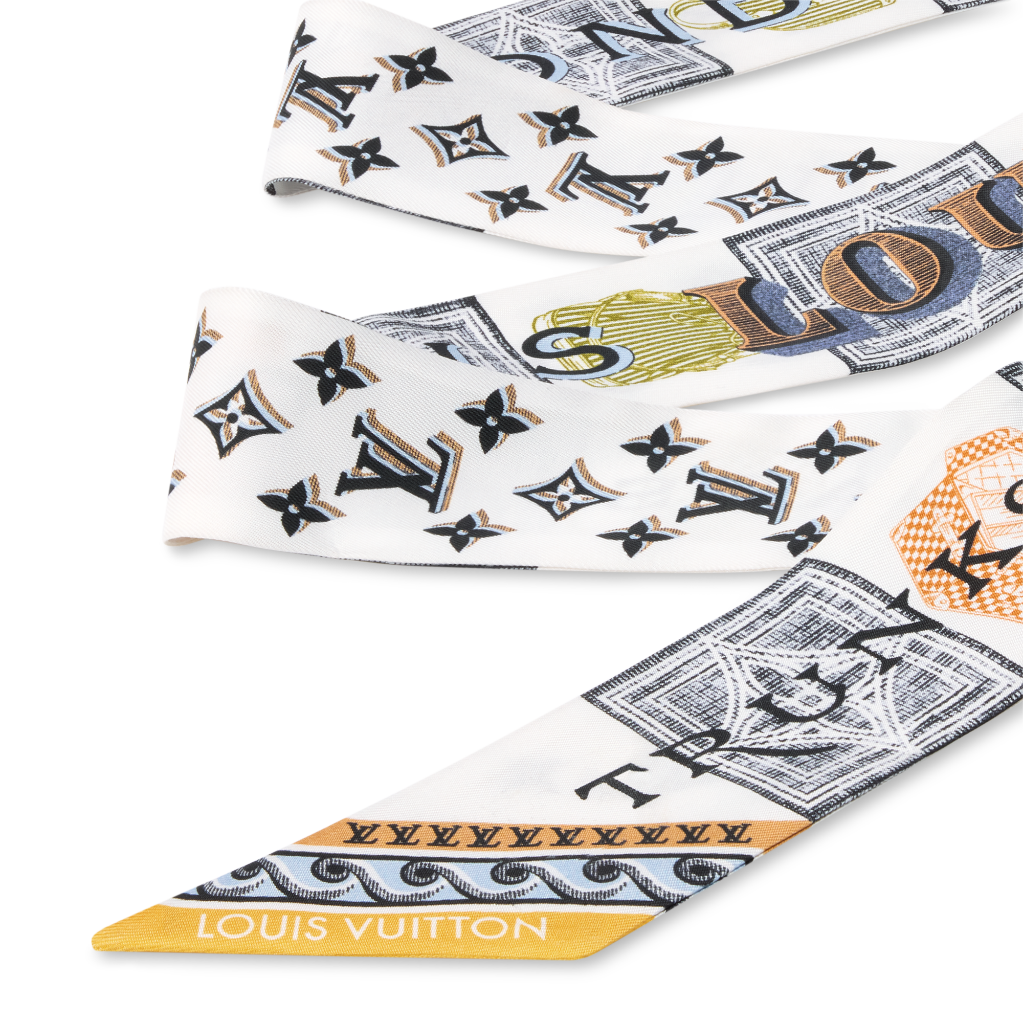S00 Accesorios Pañuelos de seda y bandanas Bandana Damiergram BB | Louis Vuitton ® (Ampliar producto)