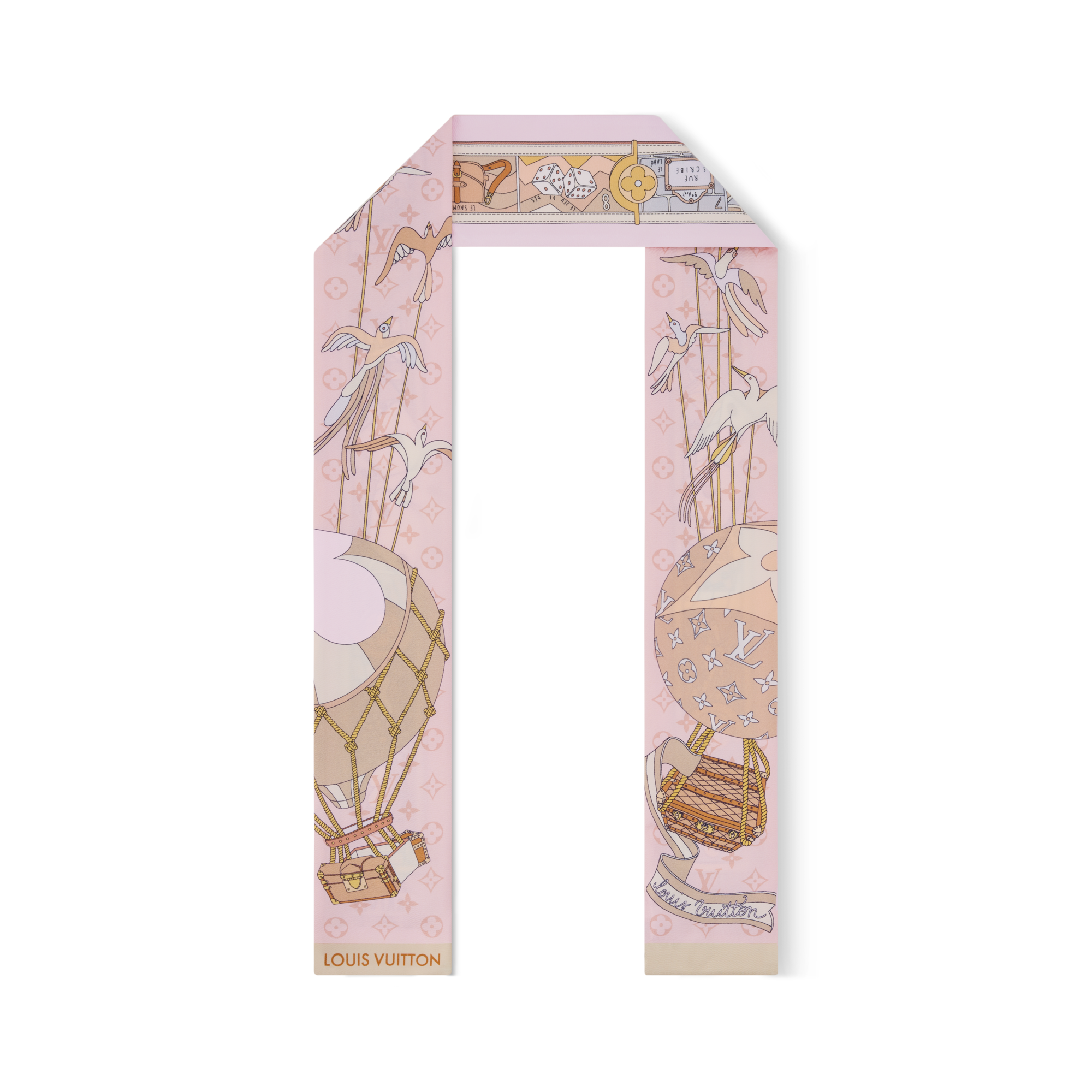 S00 Accesorios Pañuelos de seda y bandanas Bandana LV Journey | Louis Vuitton ® (Ampliar producto)