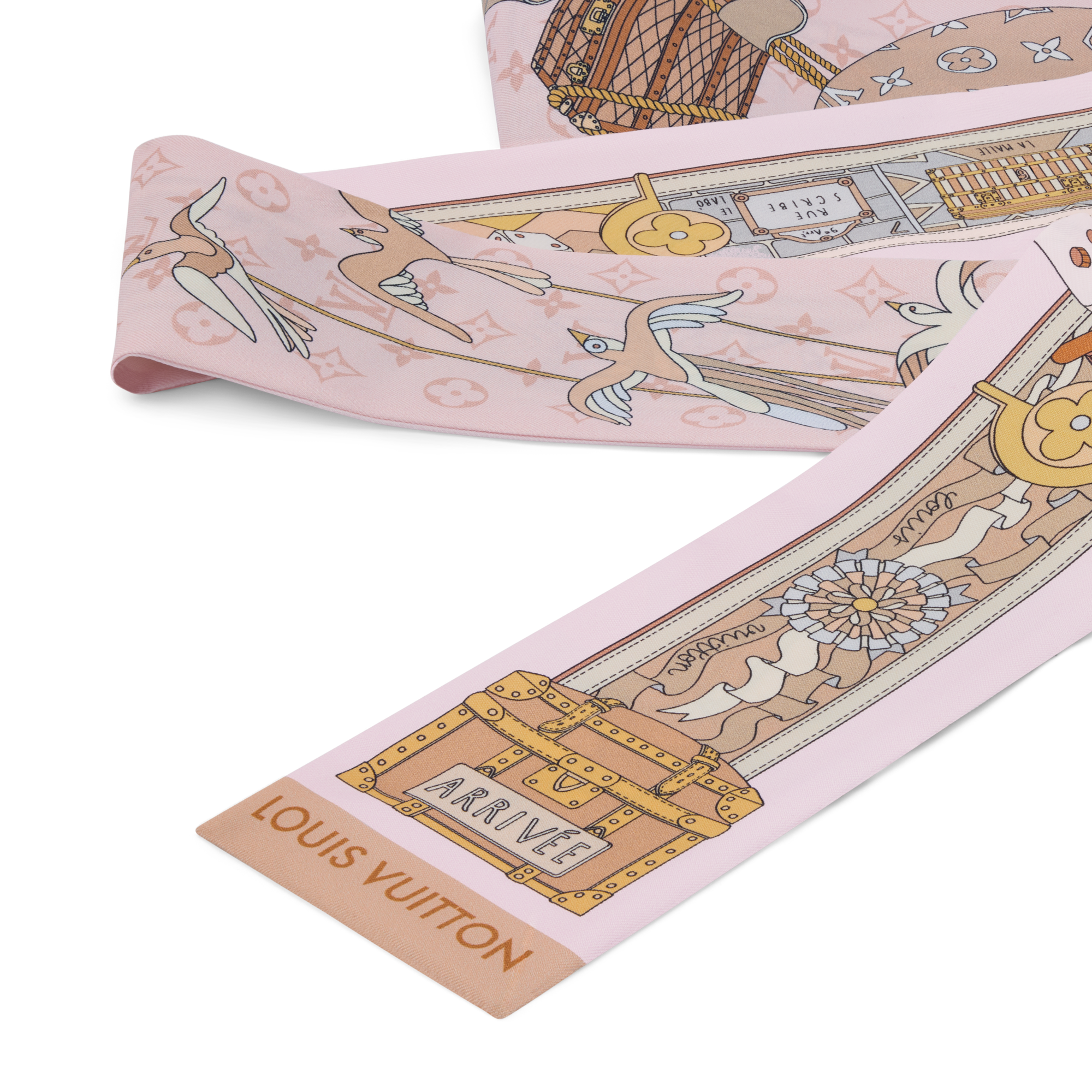 S00 Accesorios Pañuelos de seda y bandanas Bandana LV Journey | Louis Vuitton ® (Ampliar producto)