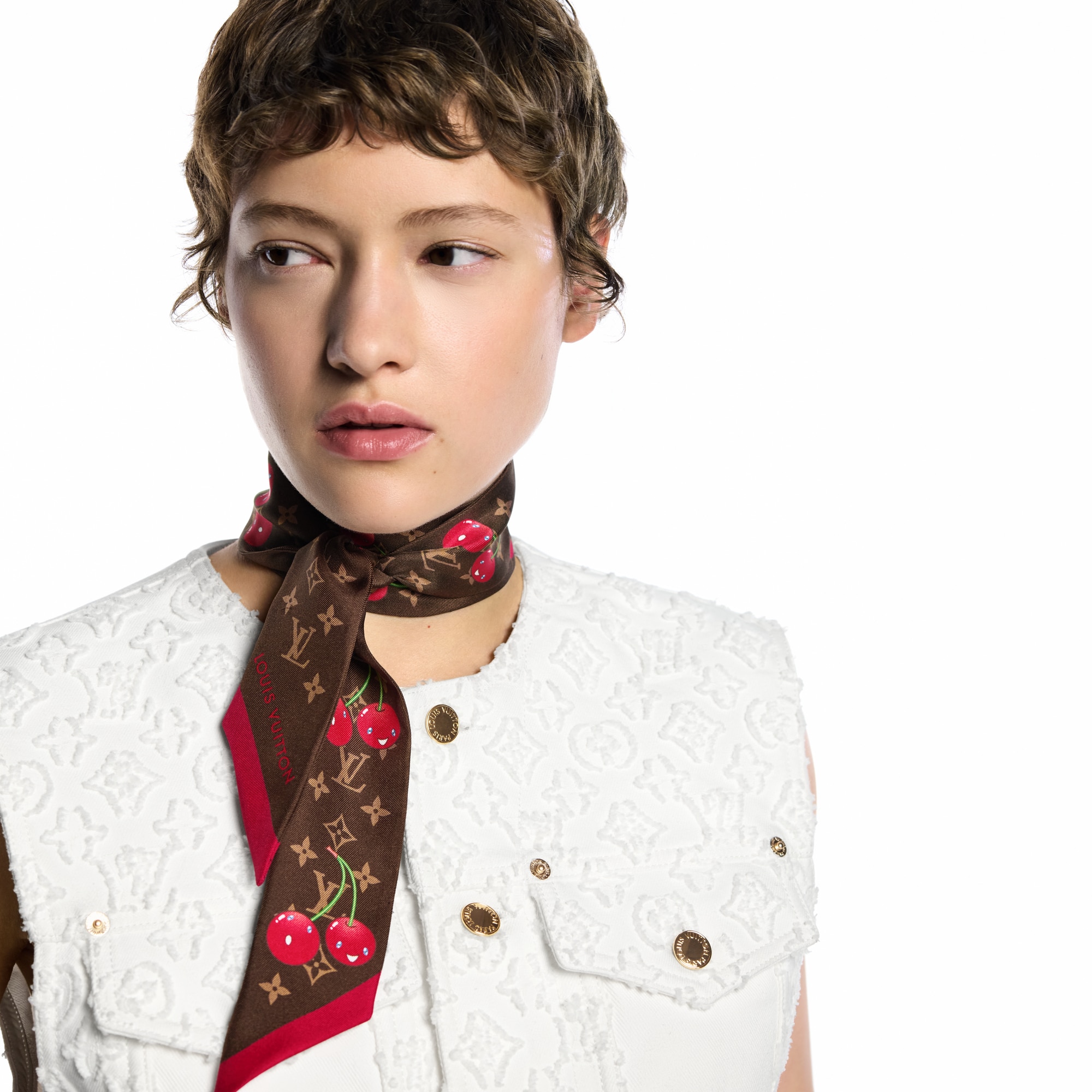 S00 Accesorios Pañuelos de seda y bandanas Bandana LV x TM Monogram Cerise B | Louis Vuitton ® (Ampliar producto)