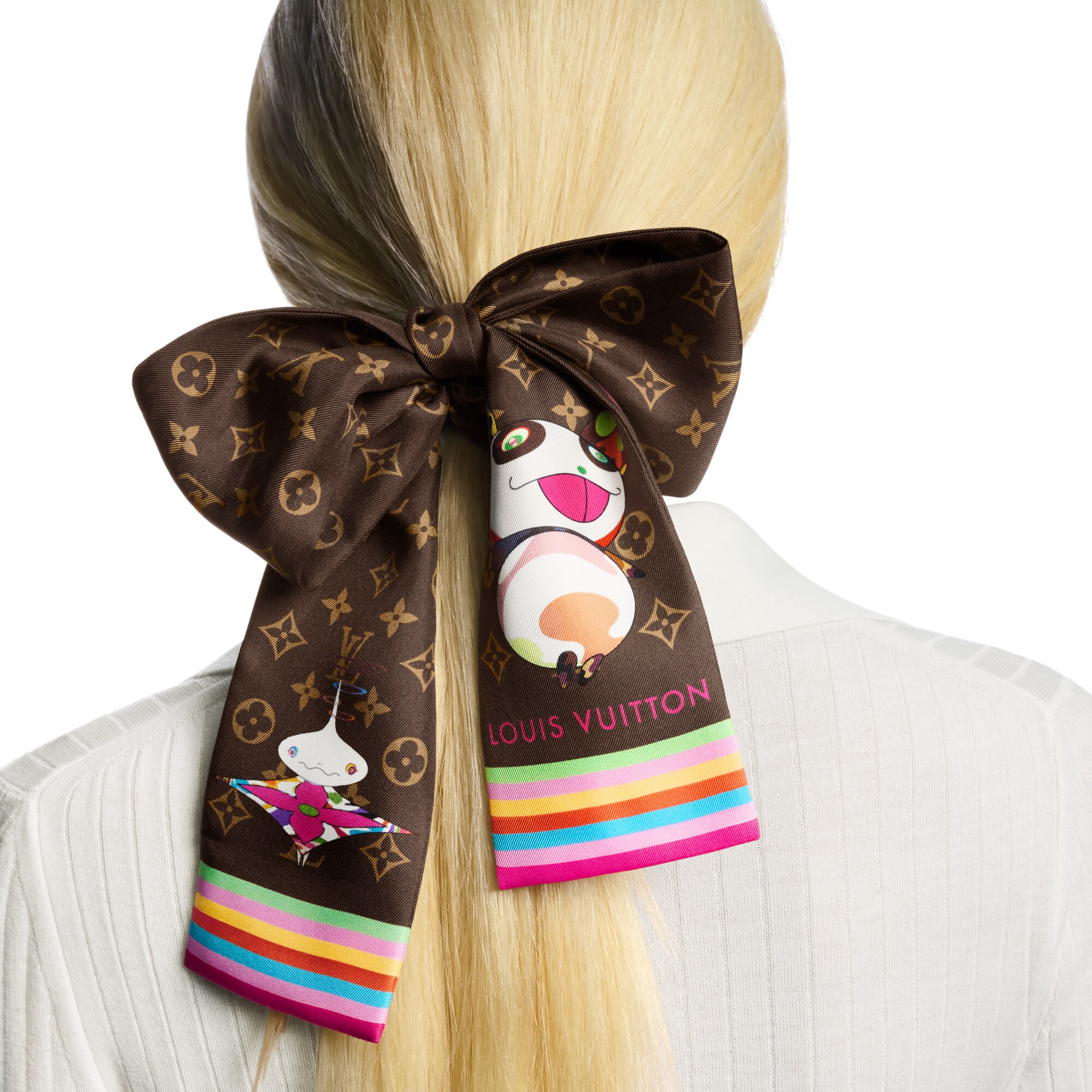 S00 Accesorios Pañuelos de seda y bandanas Bandana LV x TM Superflat | Louis Vuitton ® (Ampliar producto)