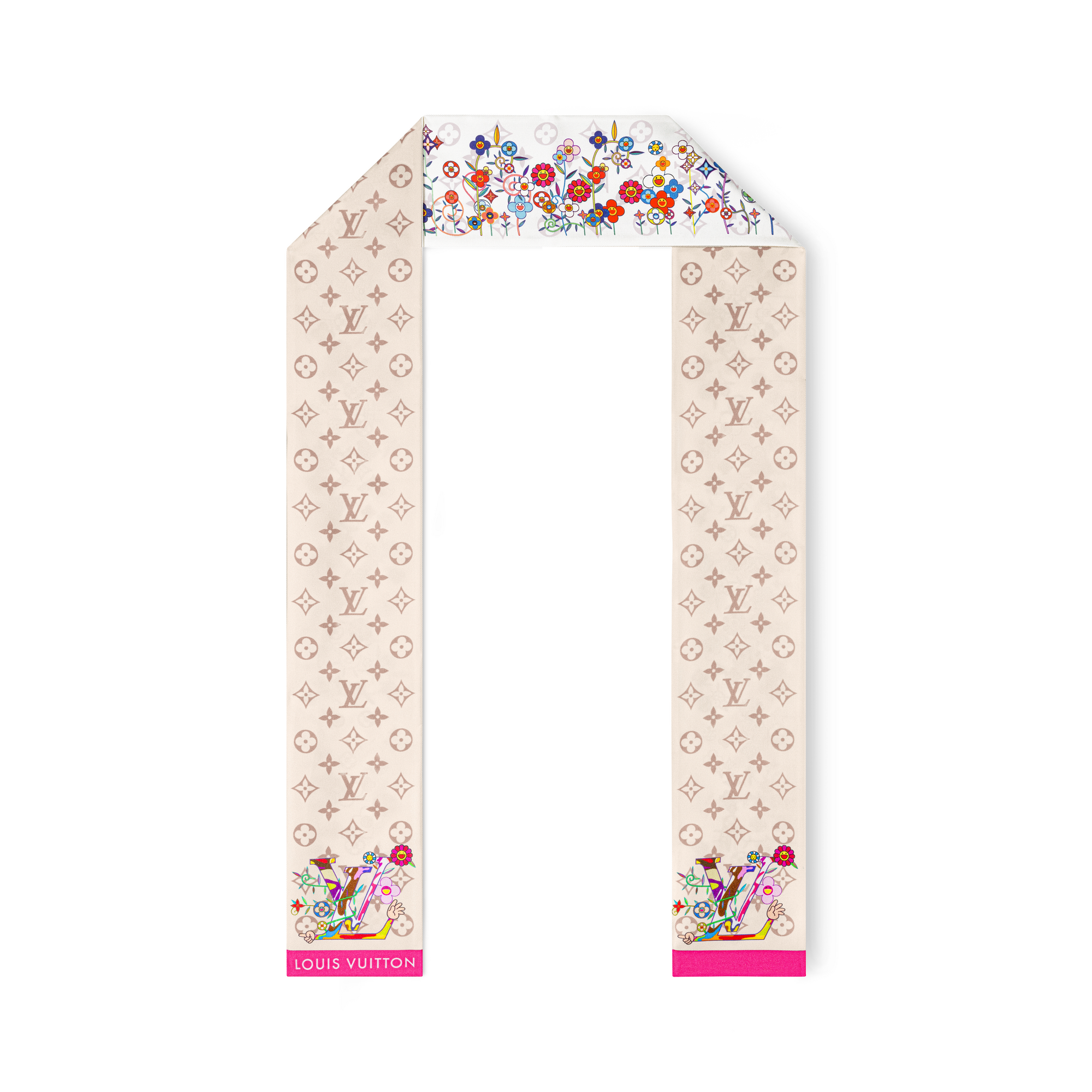 S00 Accesorios Pañuelos de seda y bandanas Bandana LV x TM Superflat Monogram | Louis Vuitton ® (Ampliar producto)