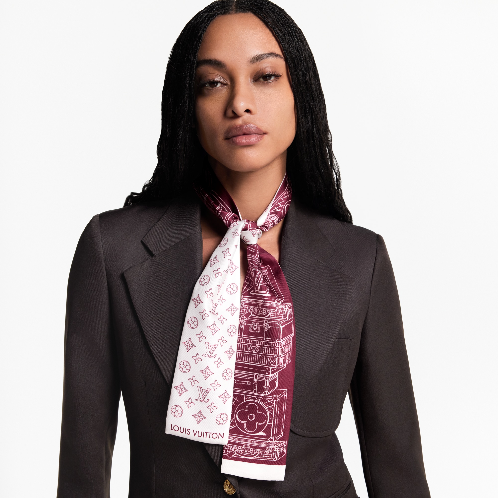 S00 Accesorios Pañuelos de seda y bandanas Bandana My LV Luggage | Louis Vuitton ® (Ampliar producto)