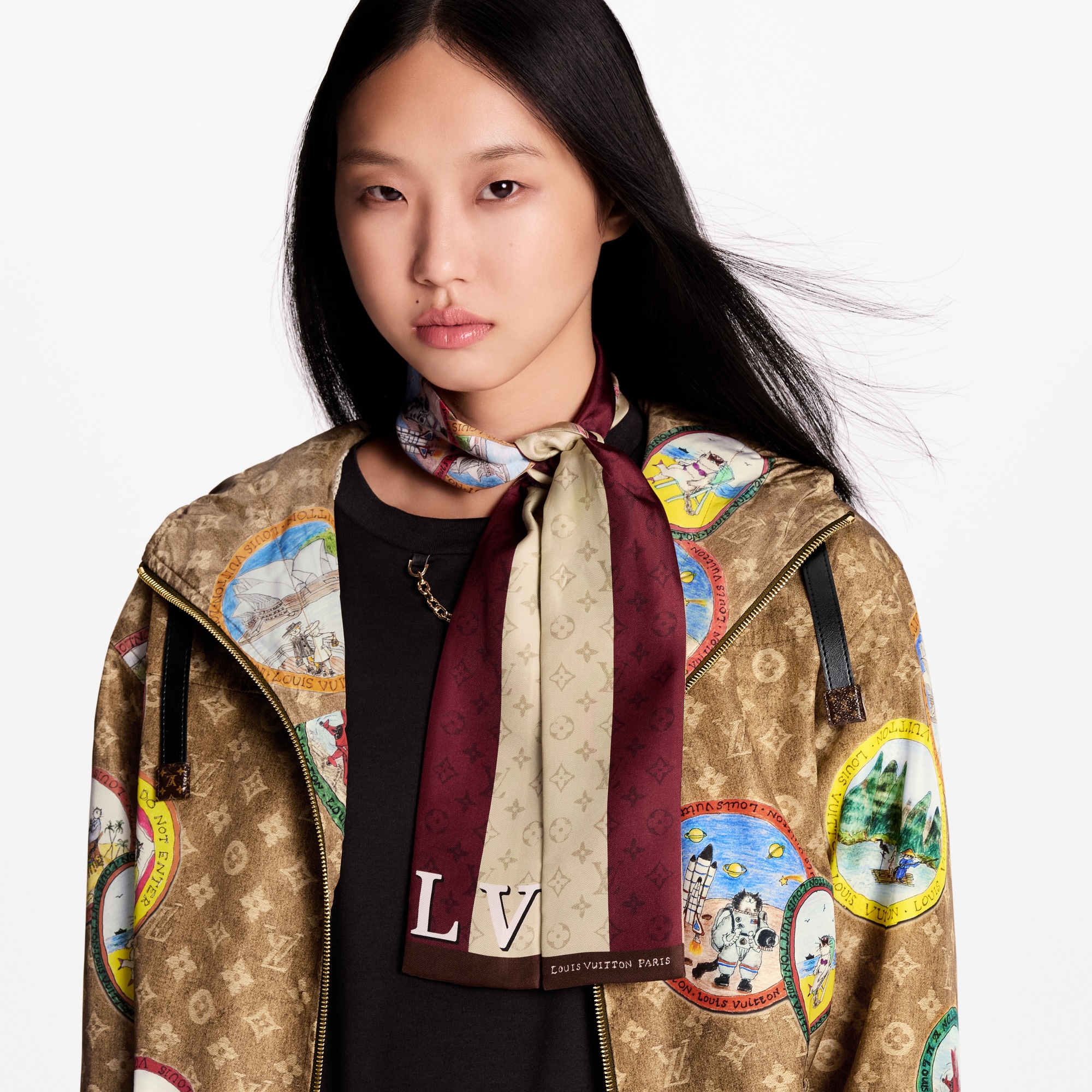 S00 Accesorios Pañuelos de seda y bandanas Bandana My LV Trunk | Louis Vuitton ® (Ampliar producto)