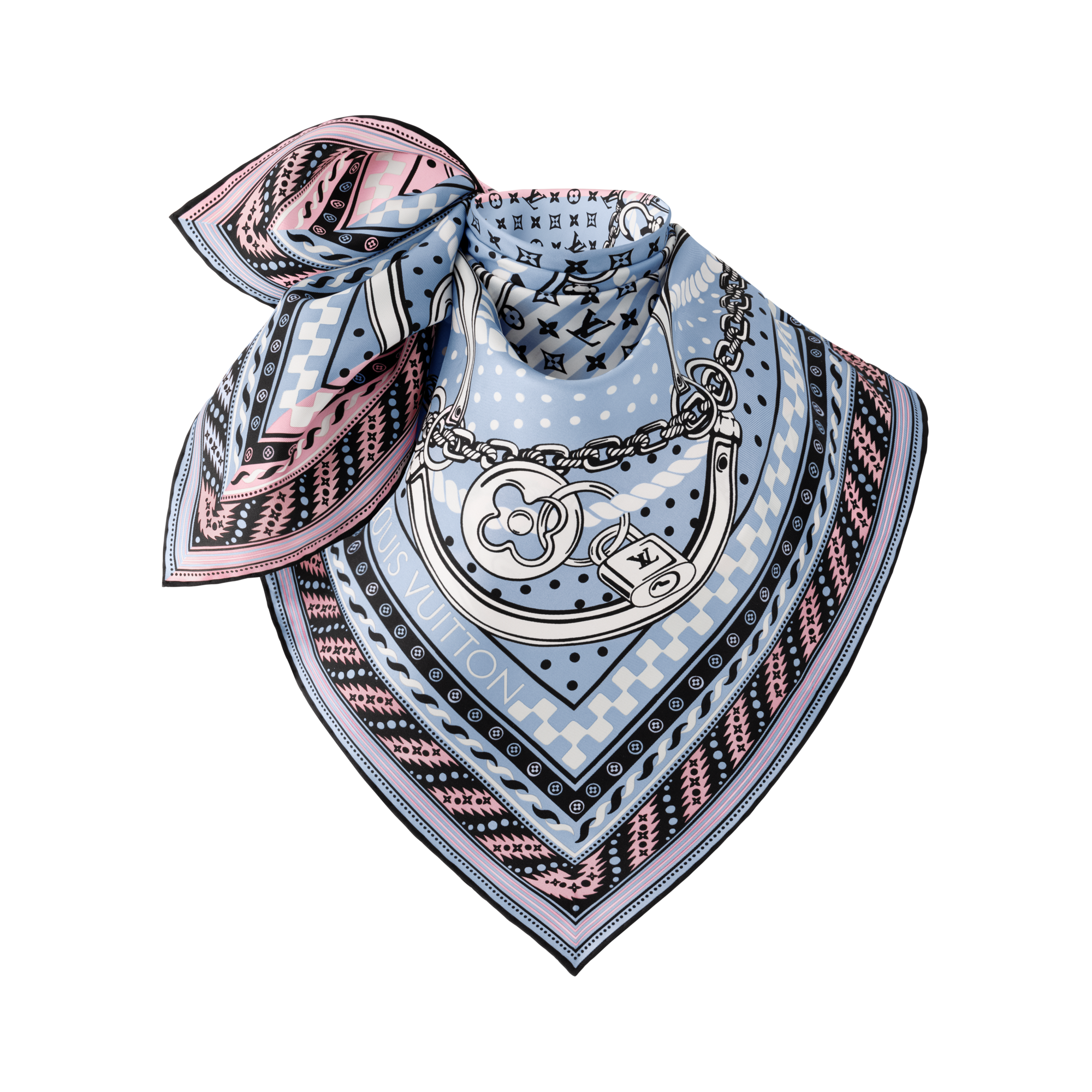 S00 Accesorios Pañuelos de seda y bandanas Bandana Ocean Square 90 | Louis Vuitton ® (Ampliar producto)