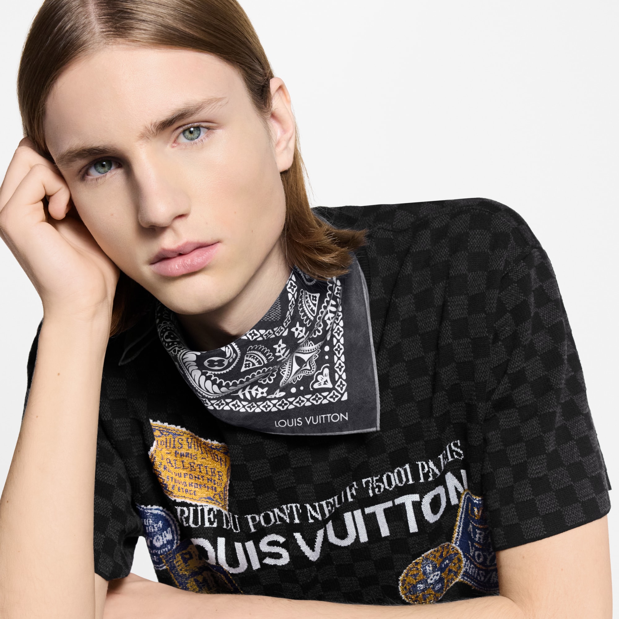 S00 Accesorios Pañuelos de seda y bandanas Bandana Paisley | Louis Vuitton ® (Ampliar producto)