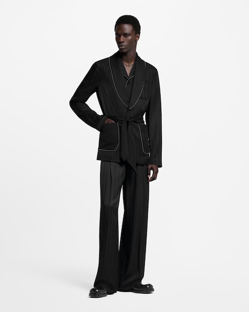 Ready-to-Wear Pants Bead-Embellished Silk Pajama Pants | Louis Vuitton ®