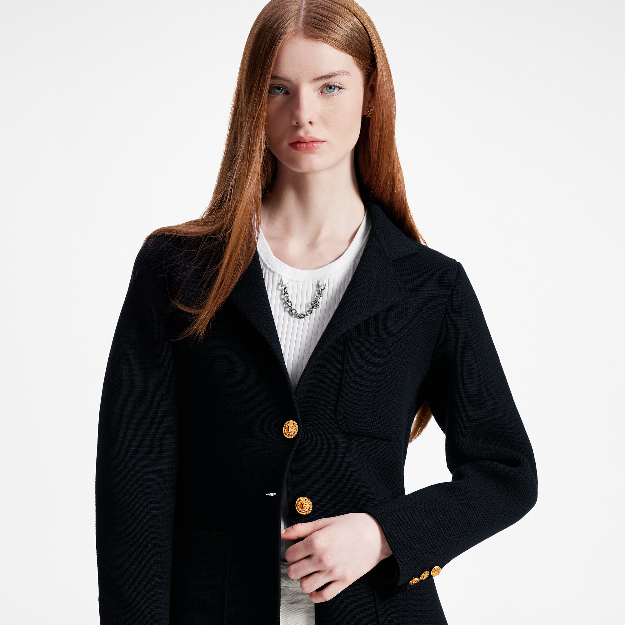  Ready to Wear Abrigos y chaquetas Blazer de punto con tres bolsillos | Louis Vuitton ® (Ampliar producto)