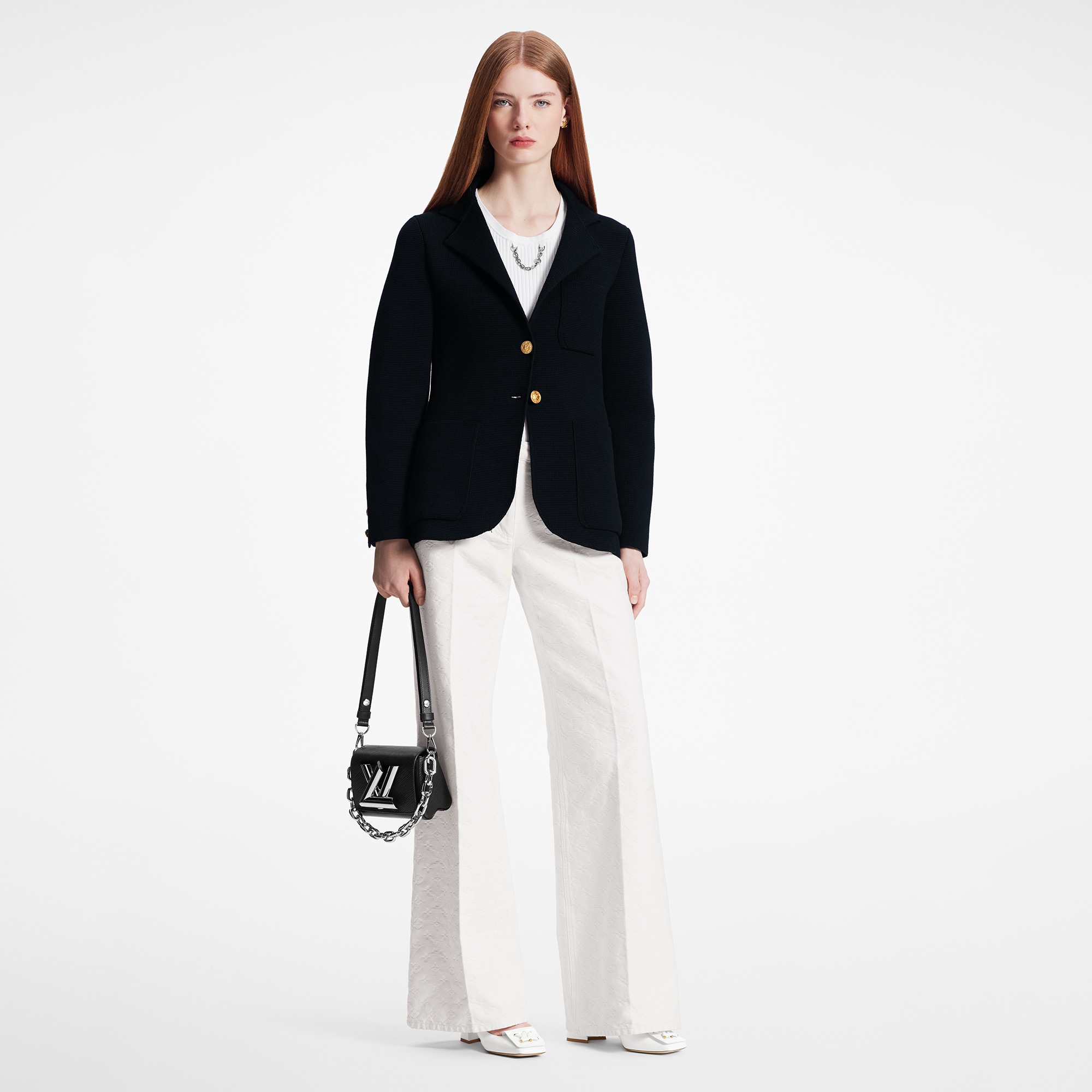  Ready to Wear Abrigos y chaquetas Blazer de punto con tres bolsillos | Louis Vuitton ® (Ampliar producto)