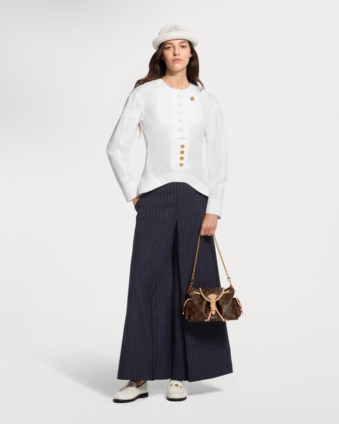 Ready-to-Wear Tops Asymmetrical Bib Blouse | Louis Vuitton ®
